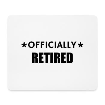 Ruhestand / Rentner / Rentnerin / Rente - Mousepad (Querformat) - Weiß - Vorne