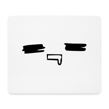 kawaii_face_10 - Mousepad (Querformat) - Weiß - Vorne