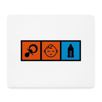 Kinderpflegerin / Kinder / Kind / Baby - Mousepad (Querformat) - Weiß - Vorne