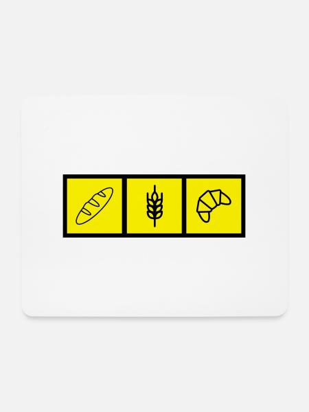 Bäcker / Bäckerei / Bäckerin / Brot - Mousepad (Querformat) - Weiß