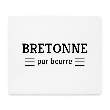 Bretagne / Breton / Bretonne / BZH / Breizh - Tapis de souris (format paysage) - blanc - Devant