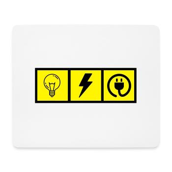Elektriker / Elektrizität / Energie / DIY - Mousepad (Querformat) - Weiß - Vorne