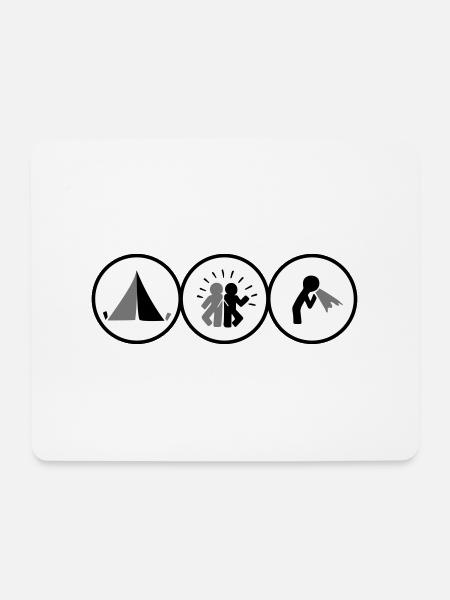 Festival - Mousepad (Querformat) - Weiß