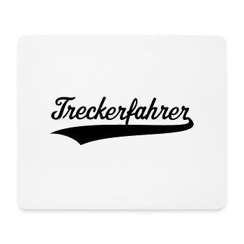 Treckerfahrer (Trecker, Traktor Fahren / Treckern) - Mousepad (Querformat) - Weiß - Vorne