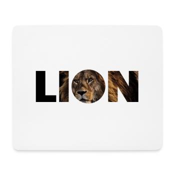 Lion Text Foto - Mousepad (Querformat) - Weiß - Vorne