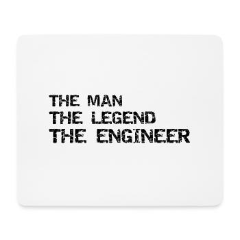 The Man the Legend the Engineer - Mouse Pad (horizontal) - white - Front