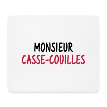 Monsieur casse couilles - Tapis de souris (format paysage) - blanc - Devant