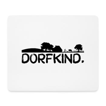 Dorfkind. schwarz - Mousepad (Querformat) - Weiß - Vorne