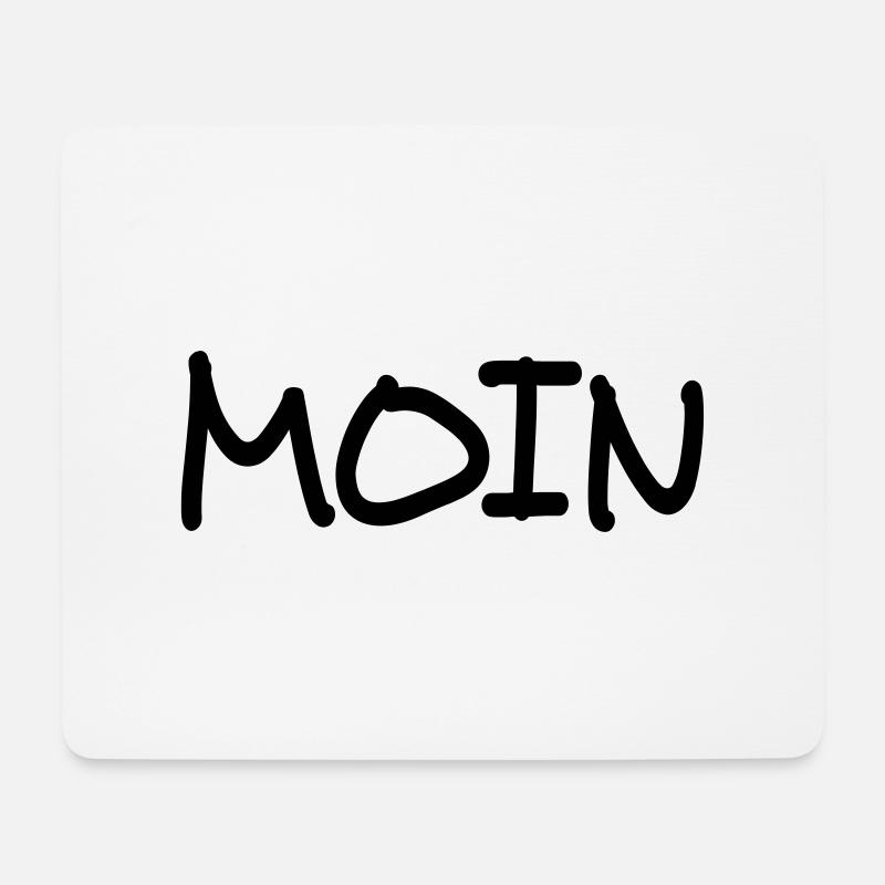 Moin - Mousepad (Querformat) - Weiß