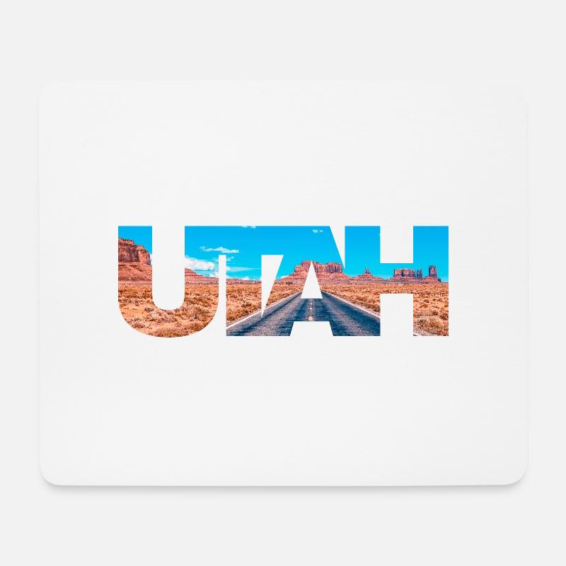 Utah - Mouse Pad (horizontal) - white