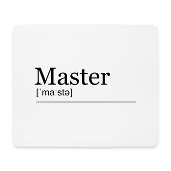 Master Studium Lautschrift - Mousepad (Querformat) - Weiß - Vorne
