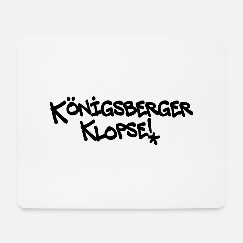 Königsberger Klopse, Berlin, Farben editierbar - Mousepad (Querformat) - Weiß
