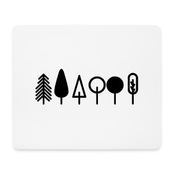 Trees - Mouse Pad (horizontal) - white - Front