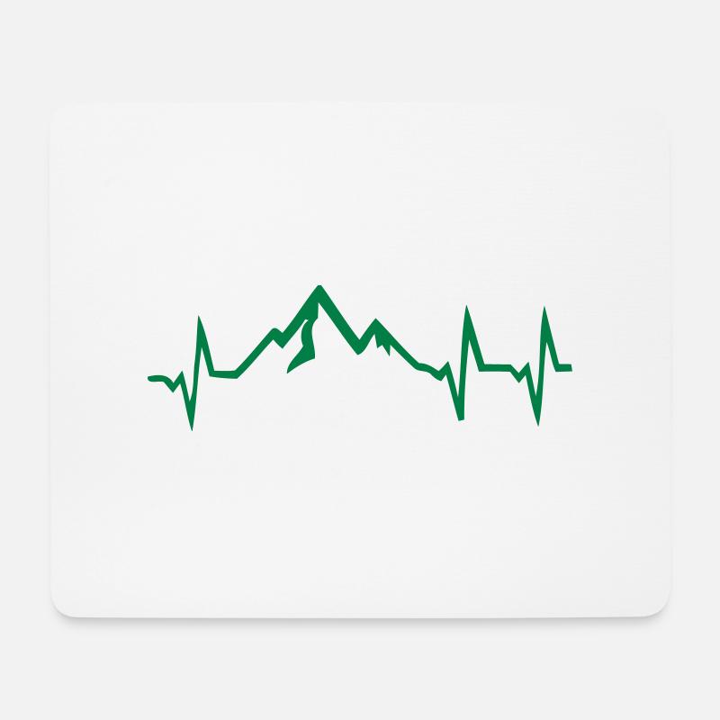 ECG Mountain Passion - Mouse Pad (horizontal) - white