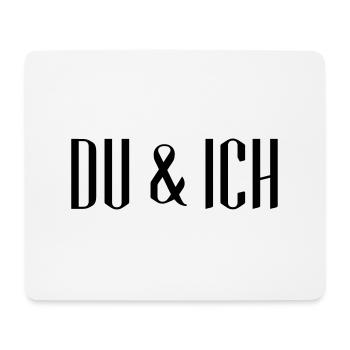 DU & ICH - Designer - Mousepad (Querformat) - Weiß - Vorne