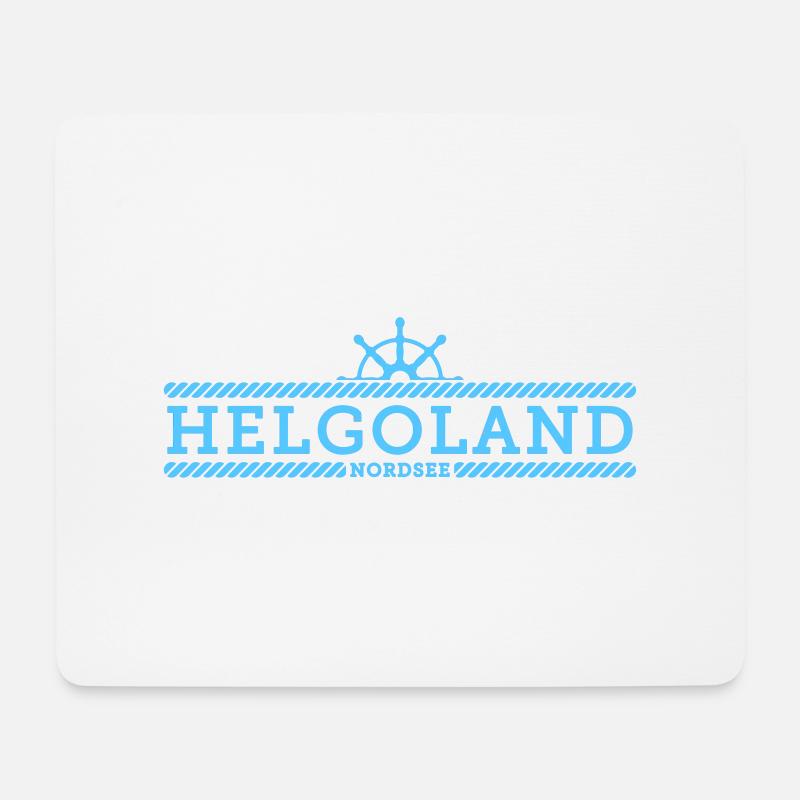 HELGOLAND - Mousepad (Querformat) - Weiß