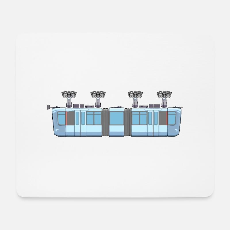 Schwebebahn kurz - Mousepad (Querformat) - Weiß