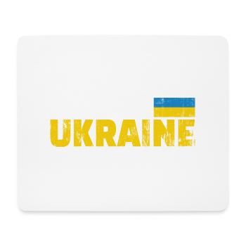 ukraine flag - Mouse Pad (horizontal) - white - Front