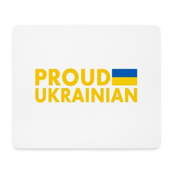 Proud ukrainian - Mouse Pad (horizontal) - white - Front