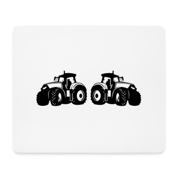 Traktor - Mousepad (Querformat) - Weiß - Vorne