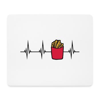 Puls Pommes Frites - Mousepad (Querformat) - Weiß - Vorne