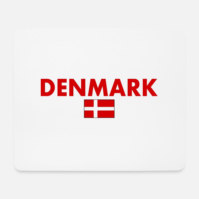 Denmark - Mouse Pad (horizontal) - white