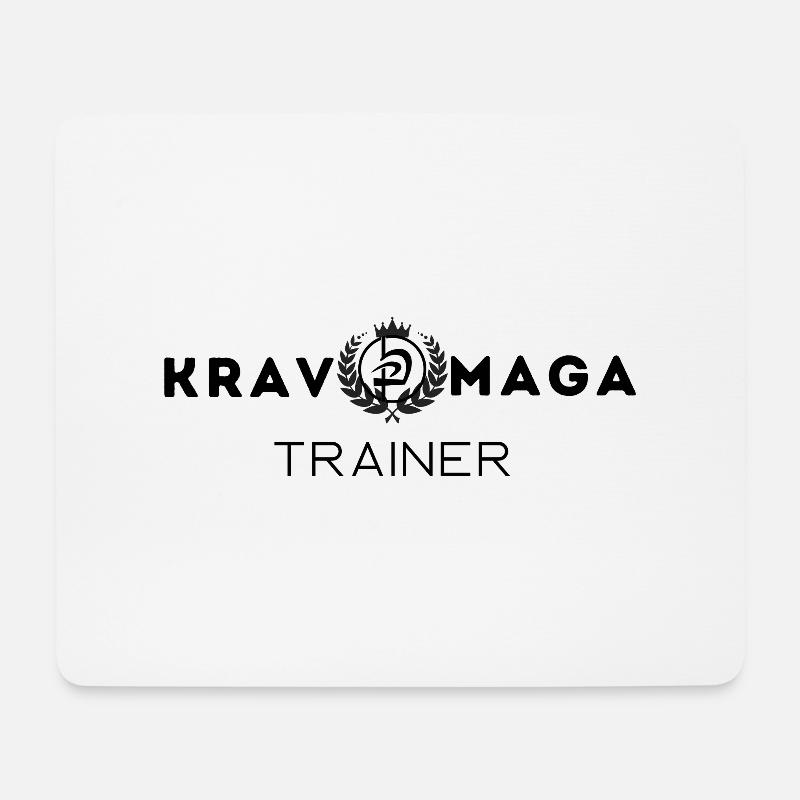 Krav Maga Trainer - Mousepad (Querformat) - Weiß