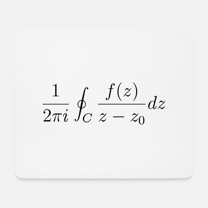 Cauchy Theorem - Mousepad (Querformat) - Weiß