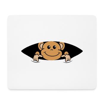 Baby monkey - Mousepad (Querformat) - Weiß - Vorne