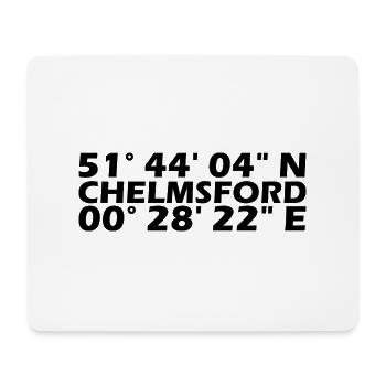 Chelmsford Coordinates - Mouse Pad (horizontal) - white - Front