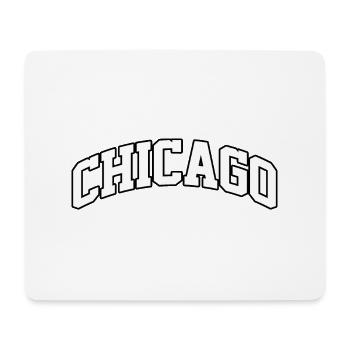 Logo Chicago : Design collégial au style urbain - Tapis de souris (format paysage) - blanc - Devant