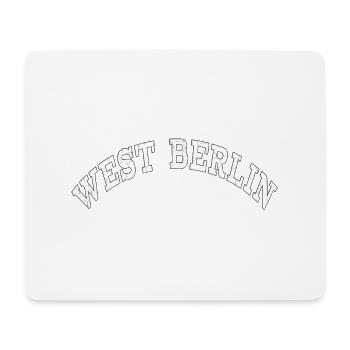 WEST BERLIN STATE OF MIND - Mousepad (Querformat) - Weiß - Vorne