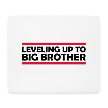Leveling up big brother - Mousepad (Querformat) - Weiß - Vorne