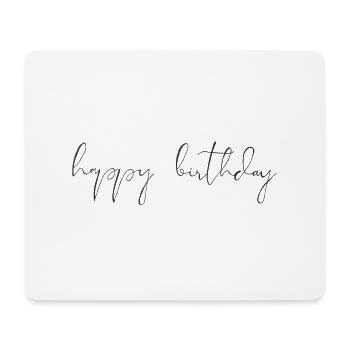 Bon anniversaire - Tapis de souris (format paysage) - blanc - Devant