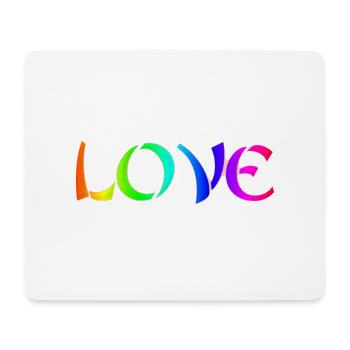 Amour - Tapis de souris (format paysage) - blanc - Devant