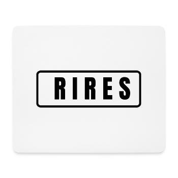 rires - Tapis de souris (format paysage) - blanc - Devant
