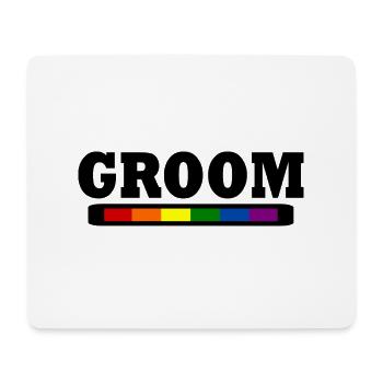 Groom - Tapis de souris (format paysage) - blanc - Devant