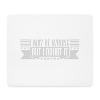 Je peux me tromper - Tapis de souris (format paysage) - blanc - Devant