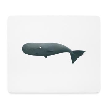 The funny sperm whale - Mouse Pad (horizontal) - white - Front