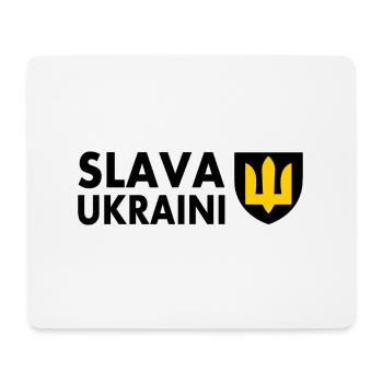 Slava ukraini - Mousepad (Querformat) - Weiß - Vorne