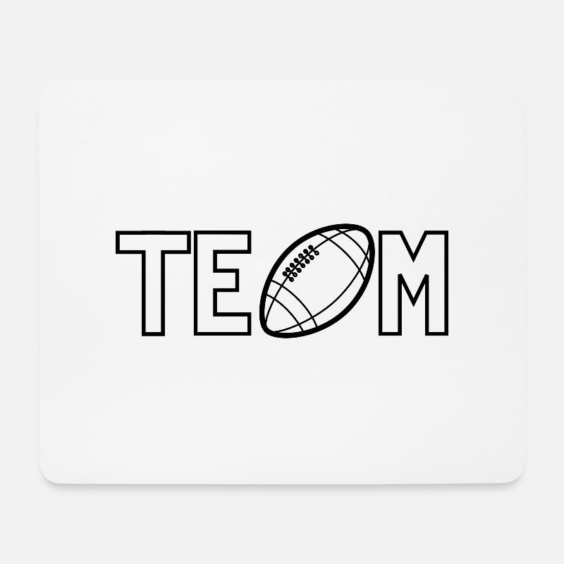 Team - Mousepad (Querformat) - Weiß
