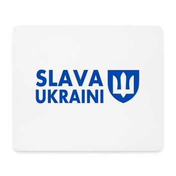 Slava ukraini - Mousepad (Querformat) - Weiß - Vorne