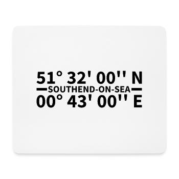 Southend-on-Sea coordinates - Mouse Pad (horizontal) - white - Front