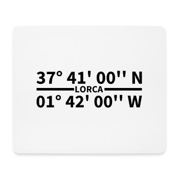 Lorca Koordinaten - Mousepad (Querformat) - Weiß - Vorne