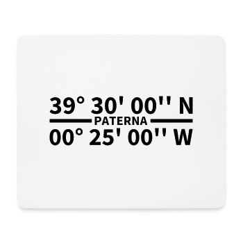 Paterna Koordinaten - Mousepad (Querformat) - Weiß - Vorne
