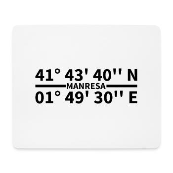 Manresa Koordinaten - Mousepad (Querformat) - Weiß - Vorne