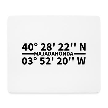 Majadahonda Koordinaten - Mousepad (Querformat) - Weiß - Vorne