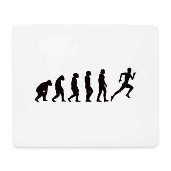 Jogger cardio fit jogging course d’entraînement - Tapis de souris (format paysage) - blanc - Devant