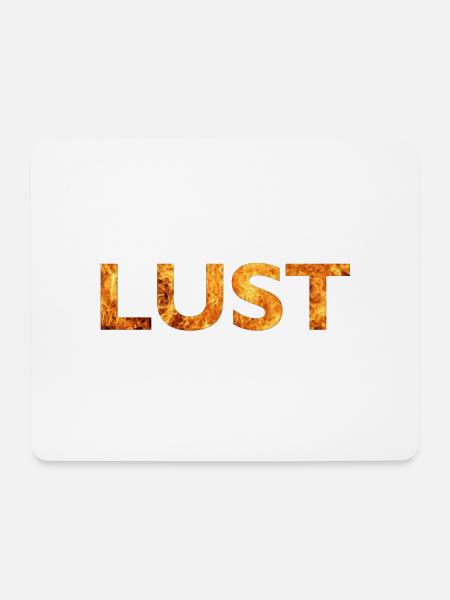 Lust - Mousepad (Querformat) - Weiß