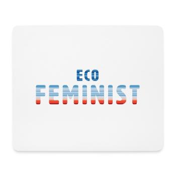 Eco Feminist | Warming Stripes - Mousepad (Querformat) - Weiß - Vorne